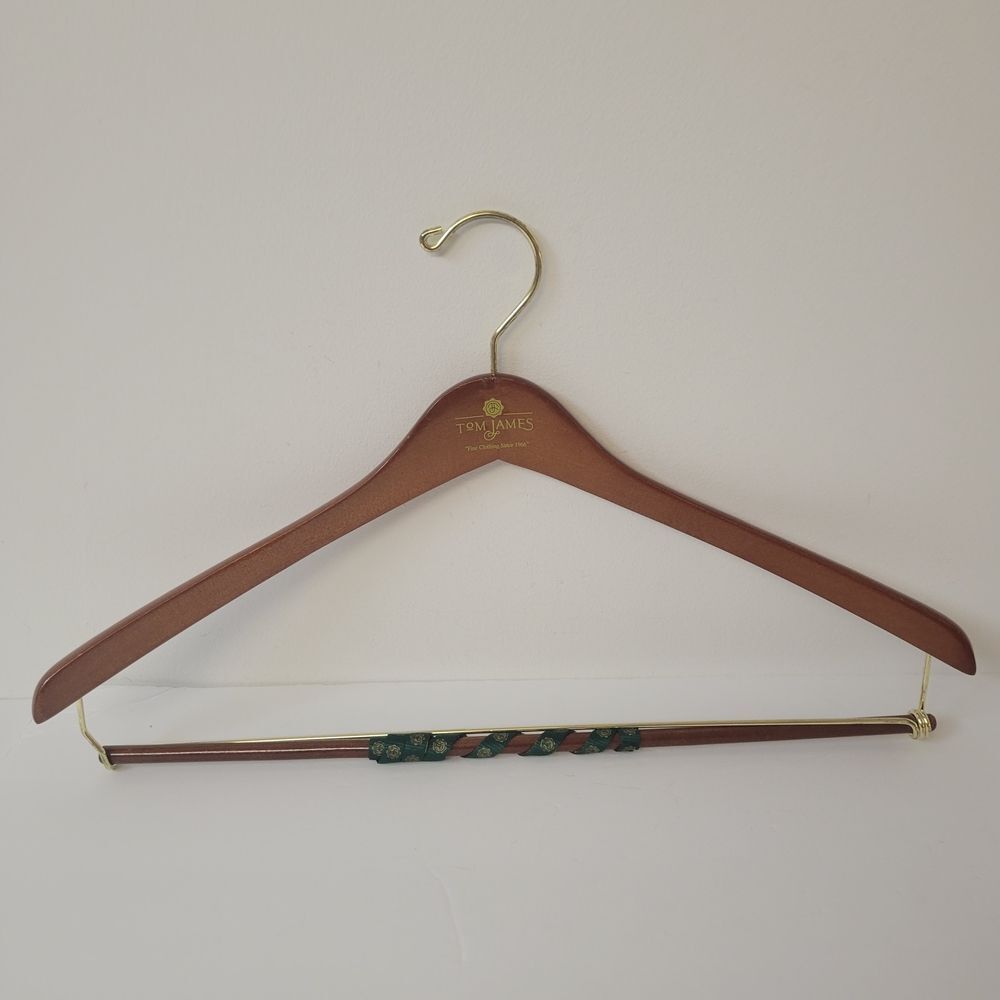 Tom James Wooden Suit Hanger Perfect For Jacket Coat